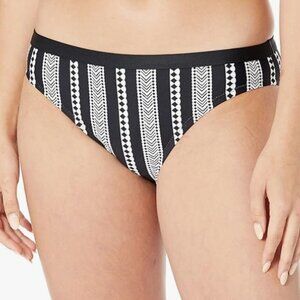 Next Women's Salutation Stripe Wave Catcher Retro Swimsuit Bikini Bottom  NWT
